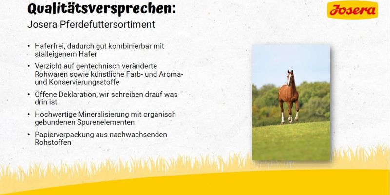 Noch ein Bild zur Josera Veranstaltung